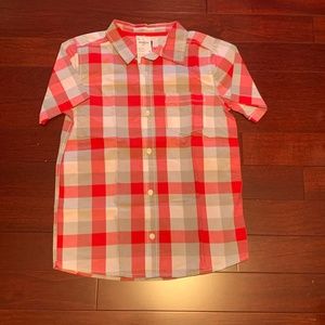 NWT Boys Osh Kosh BHosh Plaid Shirt Size 14
